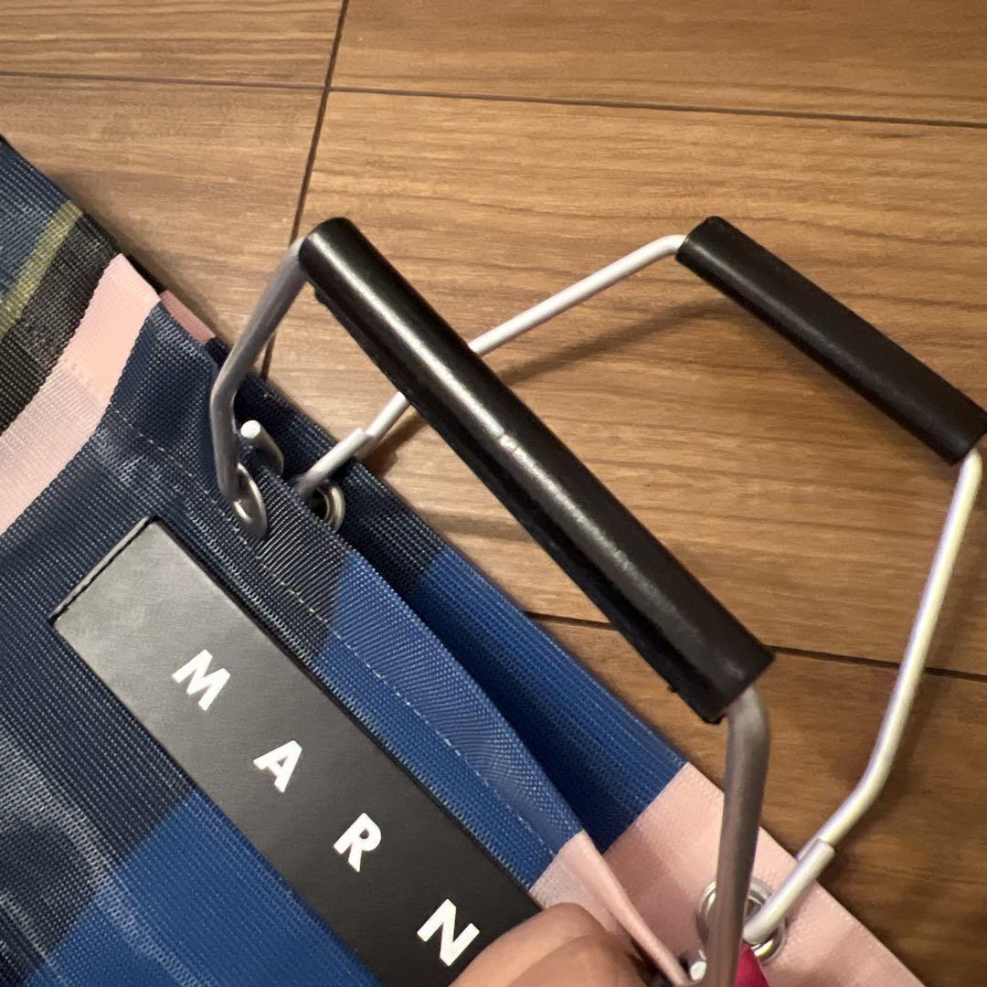 【美品】MARNI ストライプ トートバッグ
