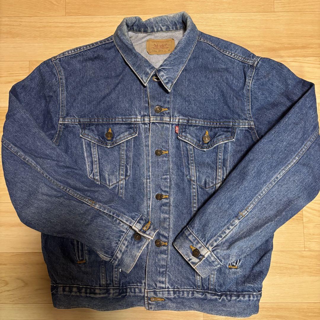 Levis リーバイス デニムジャケット 70506-0216 90s 42 90s USA製 Levi'sリーバイス 70506 デニムジャケット 4ポケット