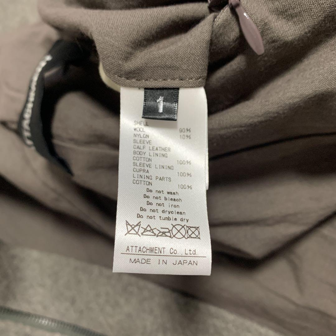 SALE/10%OFF アタッチメント ウールメルトンカーフレザースタジャン