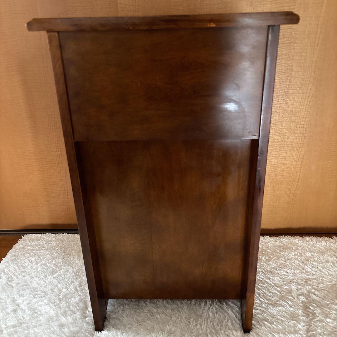 花様リクエスト品】オールドカリモク Karimoku 電話台 花台 木製 昭和