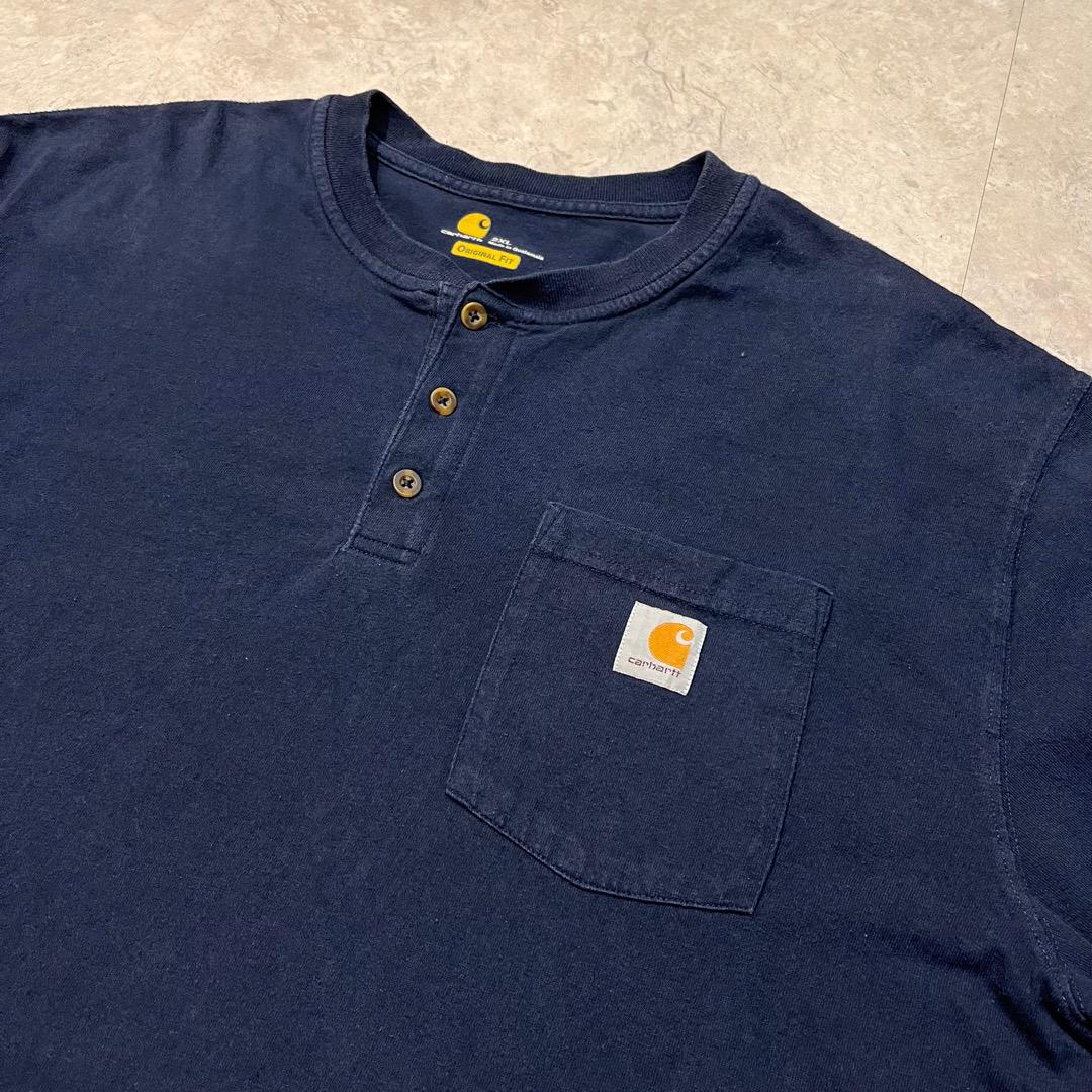 30%OFF Carhartt ロンT ヘンリーネック ポケット eBsGK-m44917589761 カーハート 長袖Tシャツ 赤字超特価2022