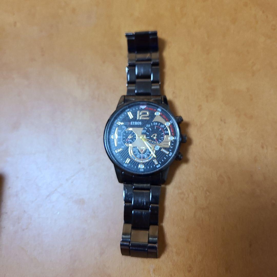 SEIKO ブラック アナログ クロノグラフ 4,650円