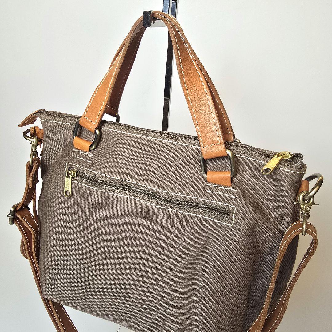 ズッケロ 2way キャンバス カウレザー ハンドバッグ ショルダー バッグ ズッケロ 2way キャンバス カウレザー ハンドバッグ ショルダー バッグ