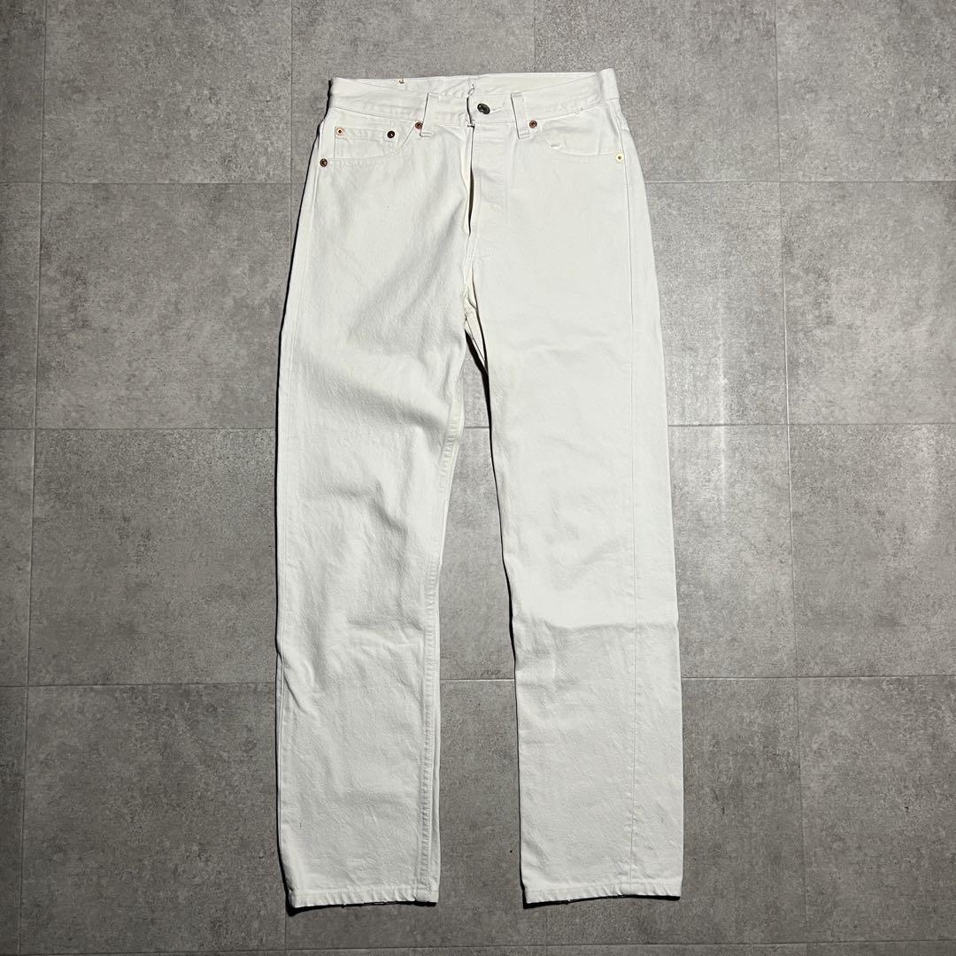90s Levis 501 White 29 34 Condition◎ USA