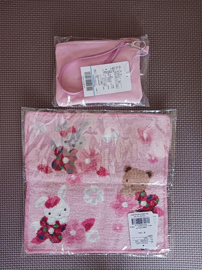新品　ファミリア　タオルハンカチ　ポーチ セット