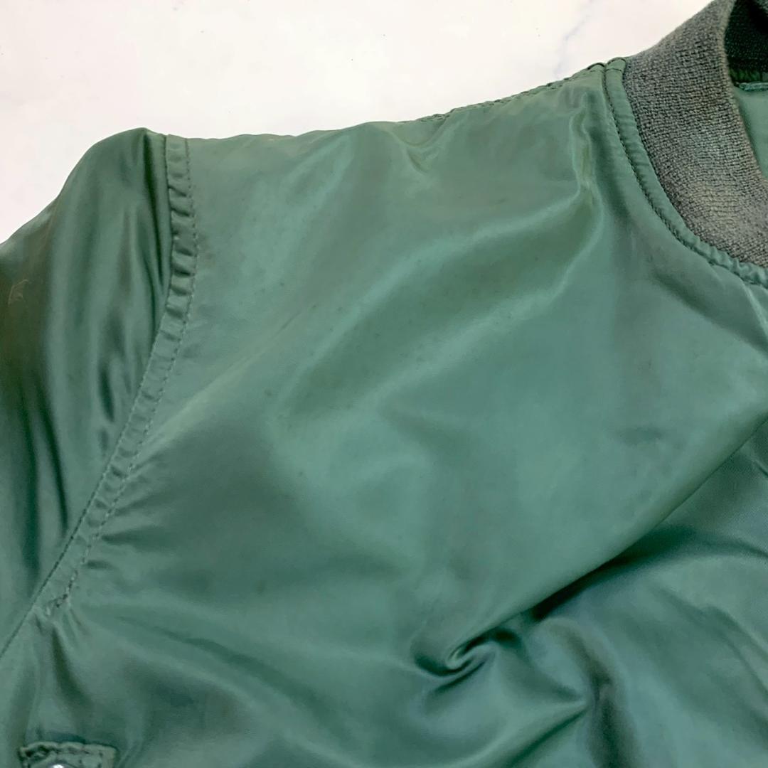 50s 復刻★ USA製 アルファ MA-1 セージグリーン L D678 50s 復刻★ USA製 アルファ MA-1 セージグリーン L D678