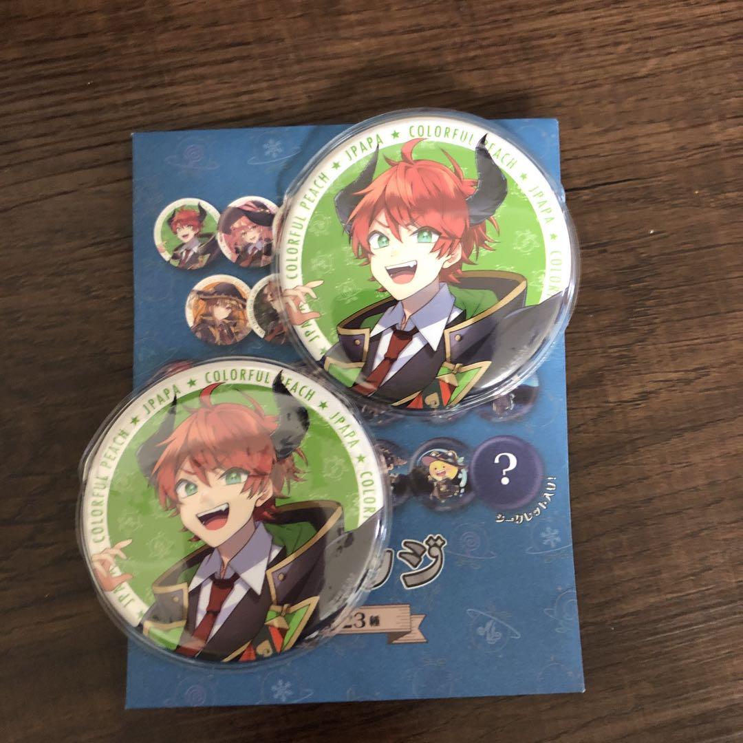 じゃぱぱ 魔法学園 等身缶バ カラフルピーチ からぴち じゃぱぱ 魔法学園 缶バッジ 等身