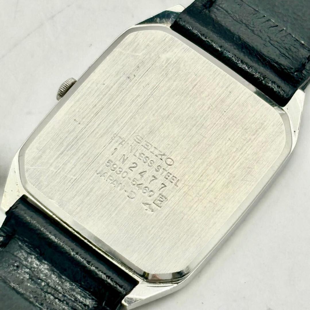 【新品電池】 SEIKO オクタゴン ローマン メンズ 腕時計 シルバー