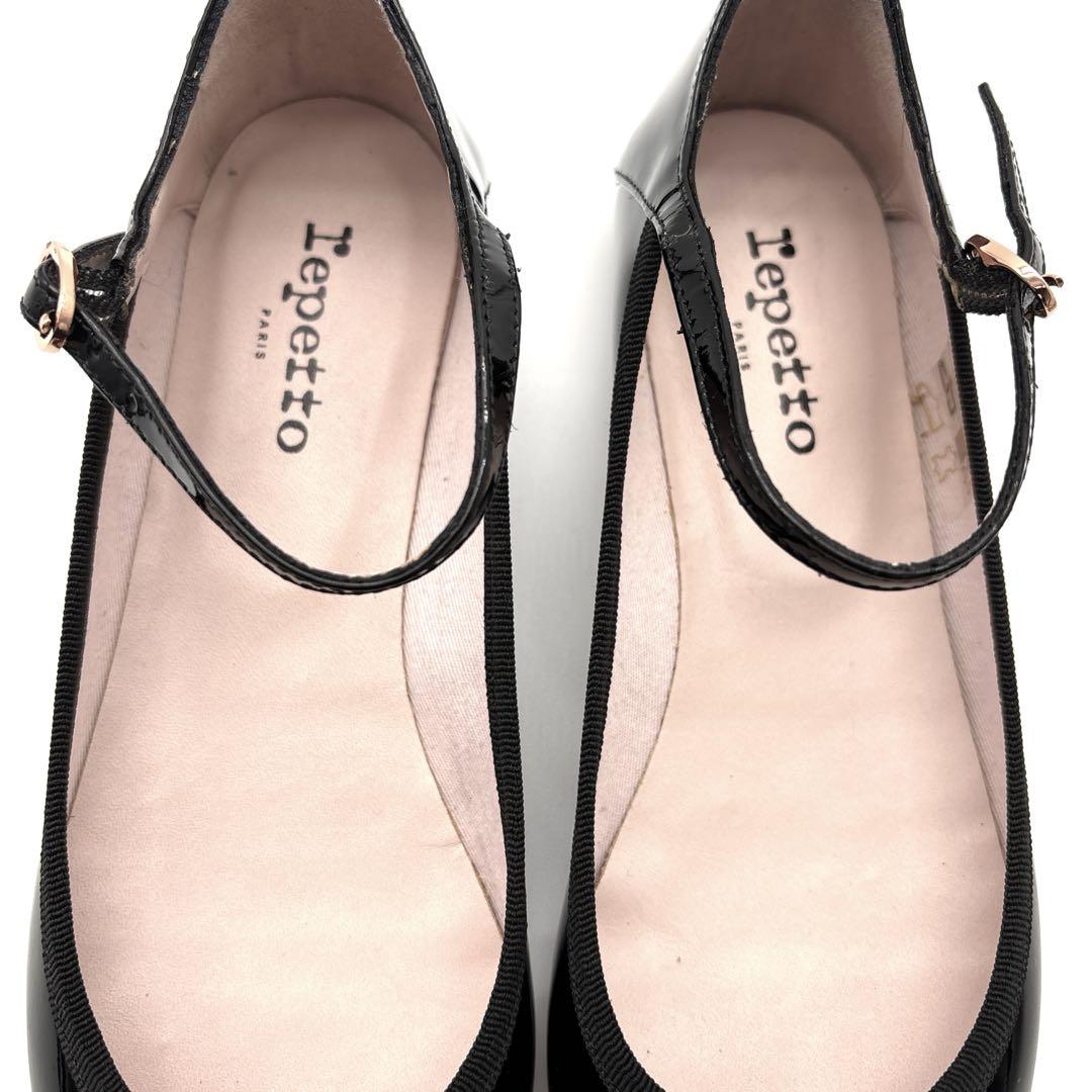 【美品】repetto レペット　ストラップ　バレエシューズ　フラット　黒