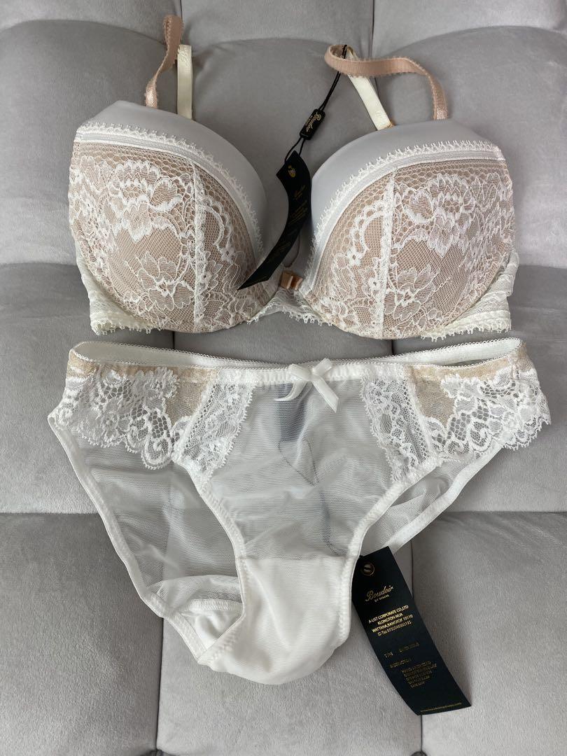 Boudoir by Bisaya ブラジャーショーツセット ホワイト D75