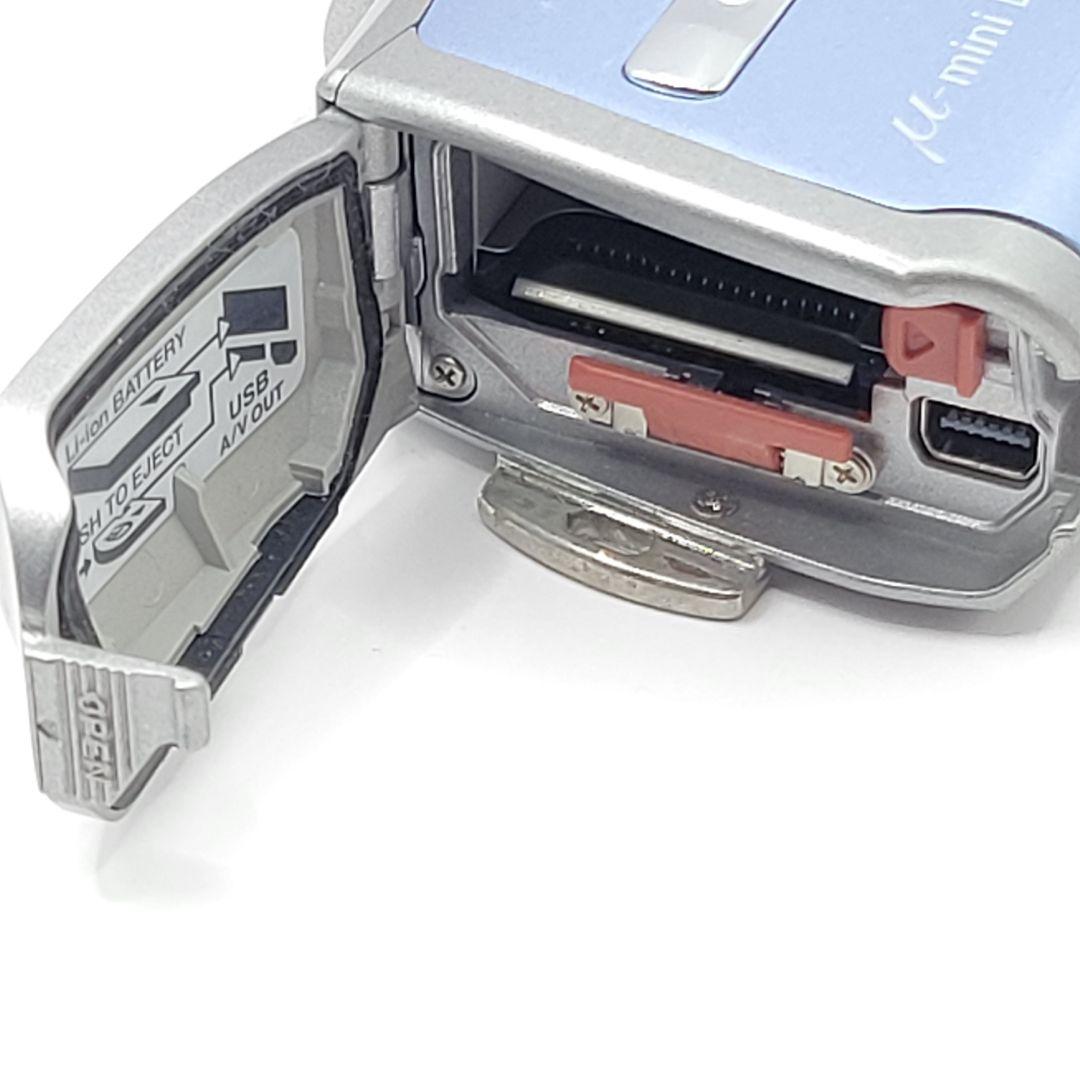 【動作品】OLYMPUS µ mini DIGITAL S ラグーンブルー