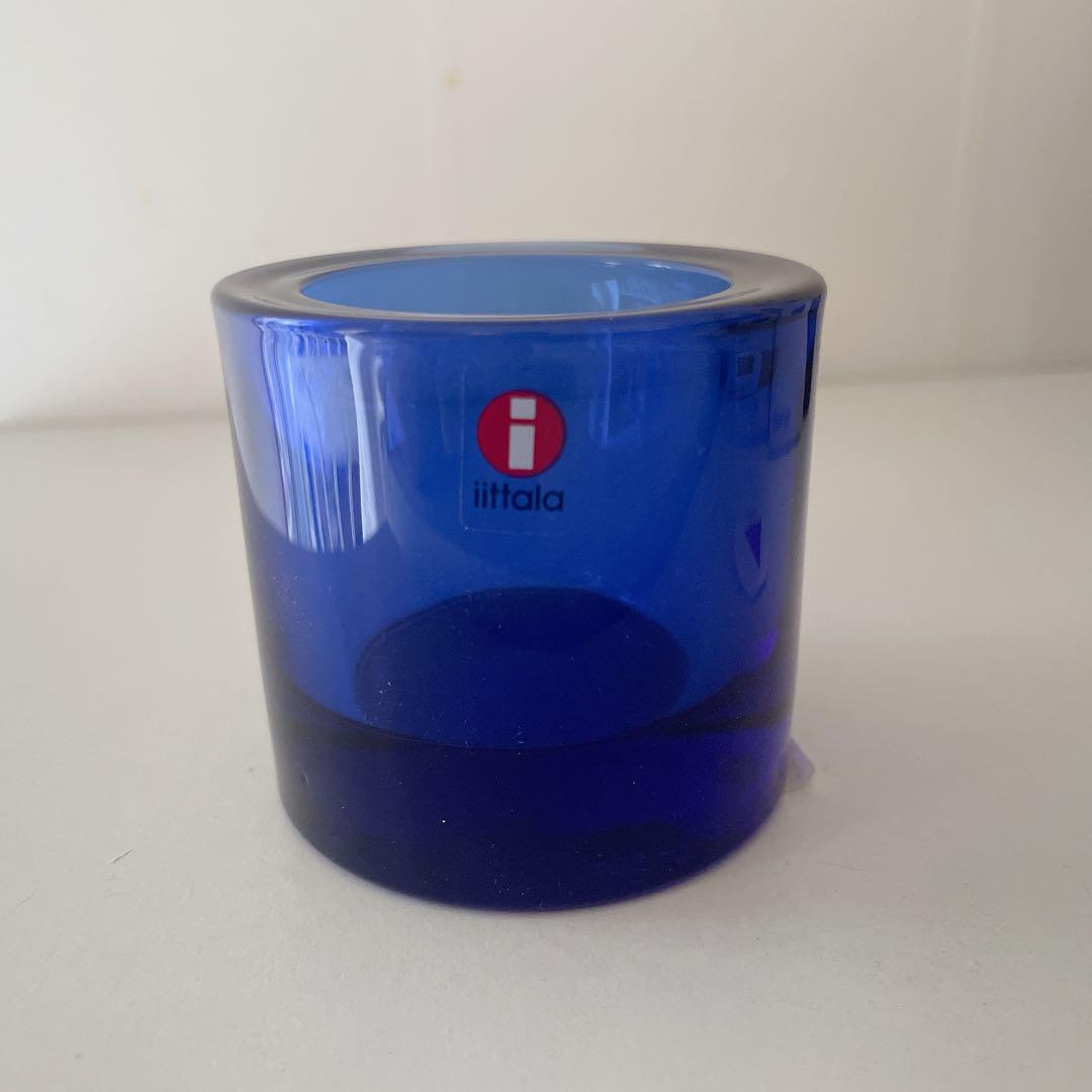 iittala Kivi ウルトラマリンブルー キャンドルホルダー 廃盤色