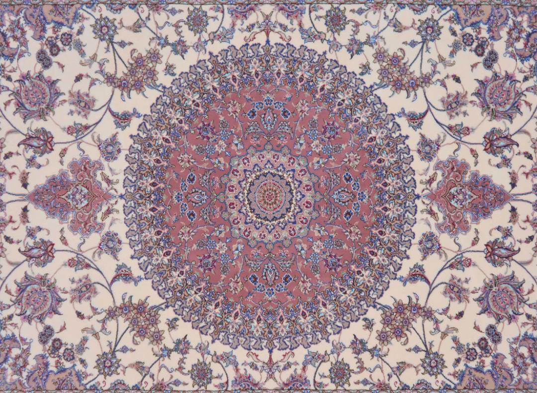 希少色！170万ノット！輝くイラン産 絨毯！100×150cm‐200711