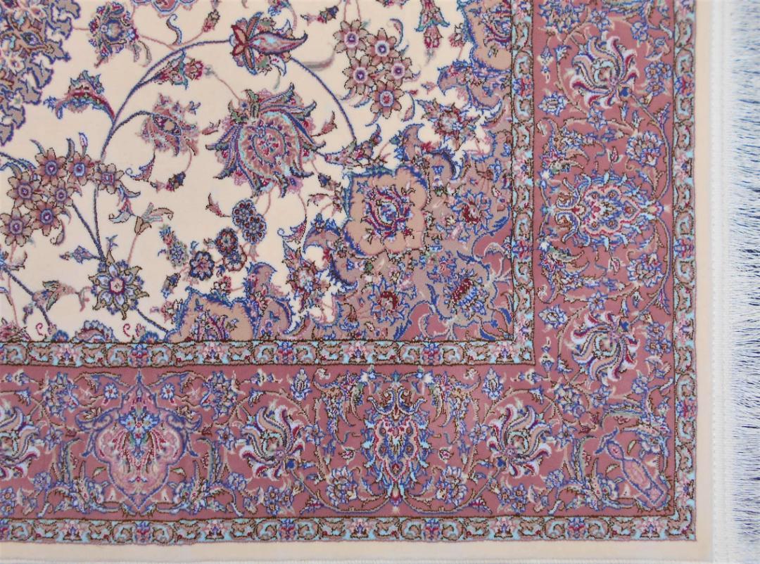 希少色！170万ノット！輝くイラン産 絨毯！100×150cm‐200711
