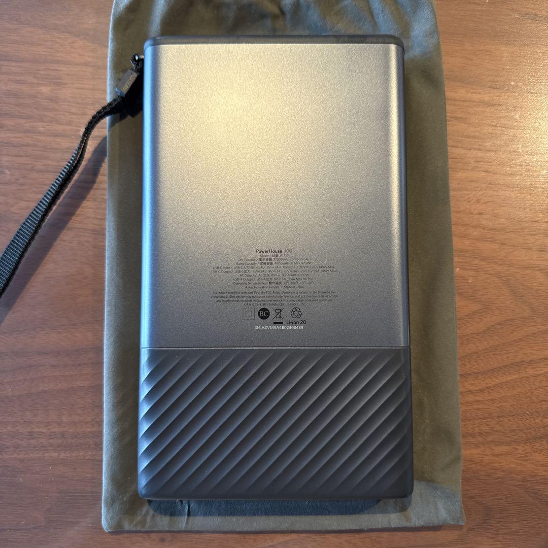 アンカーANKER POWER HOUSE100 (ケーブル&アタプタなし)