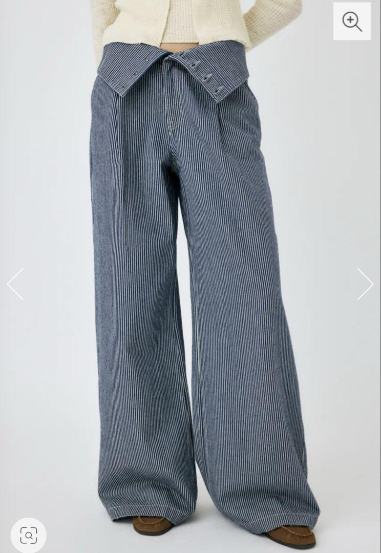 【大人気】moussy コルセットデザイン デニム 2（L）