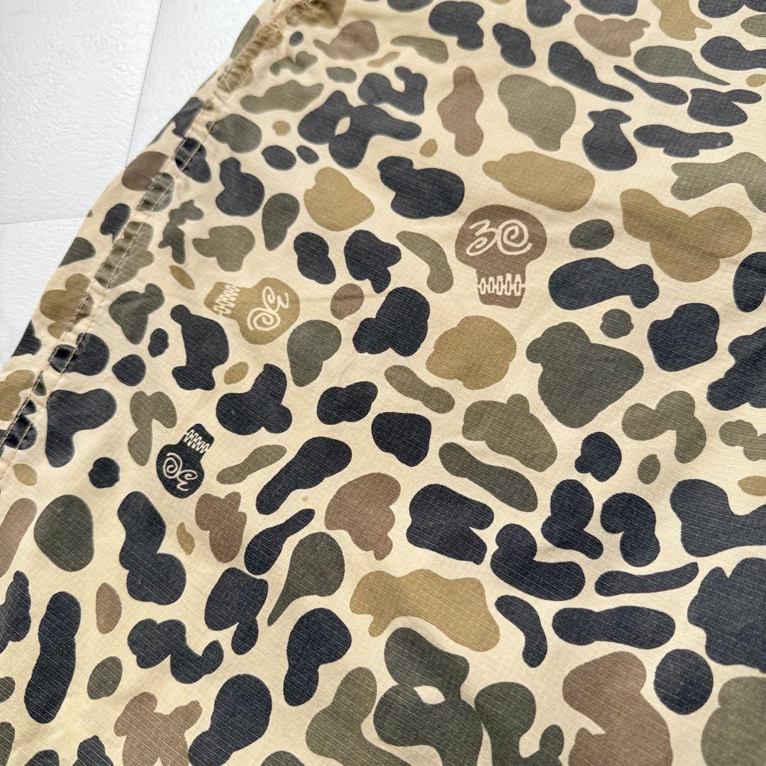 STUSSY オールド ステューシー カモフラ スカル 迷彩 ハーフパンツ　34