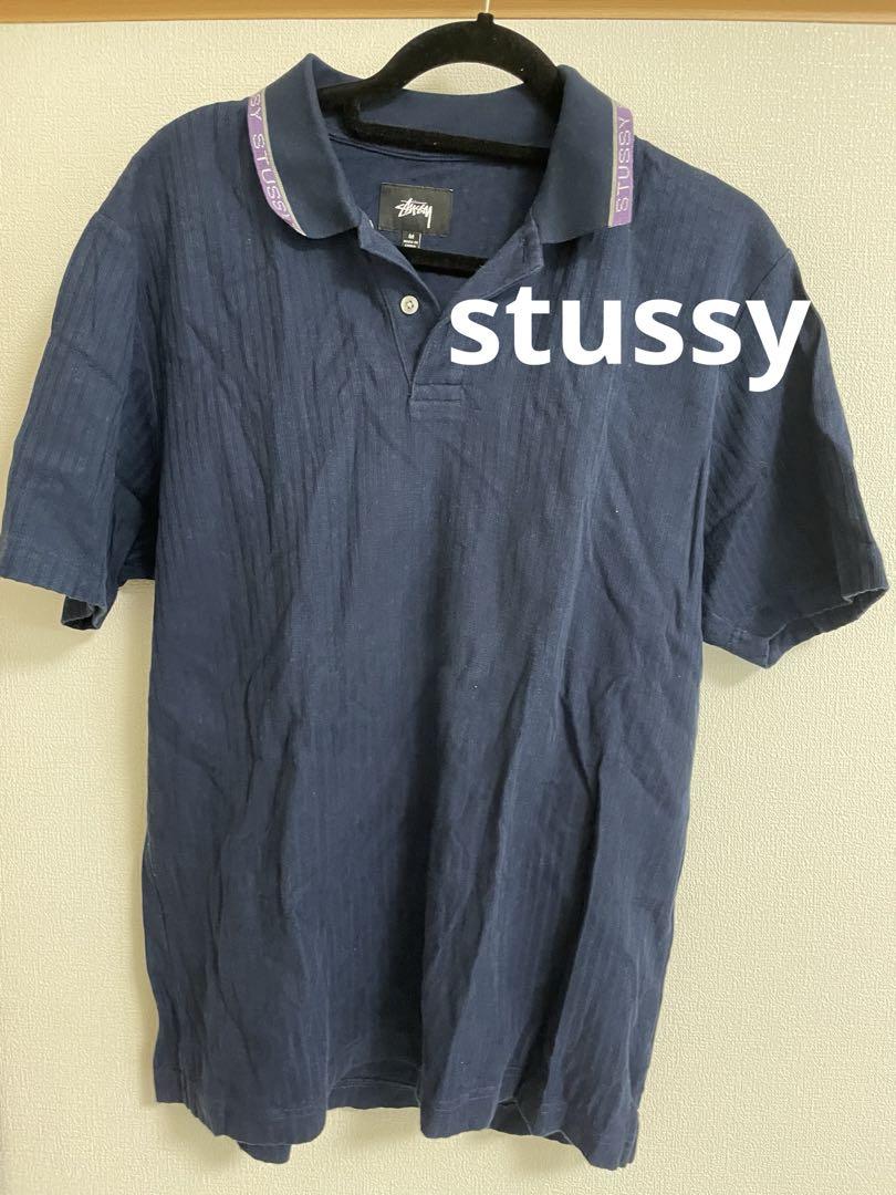 stussy bootleg コットンポロシャツ stussy(ステューシー) ポロシャツ ホワイト サイズ S｜【公式