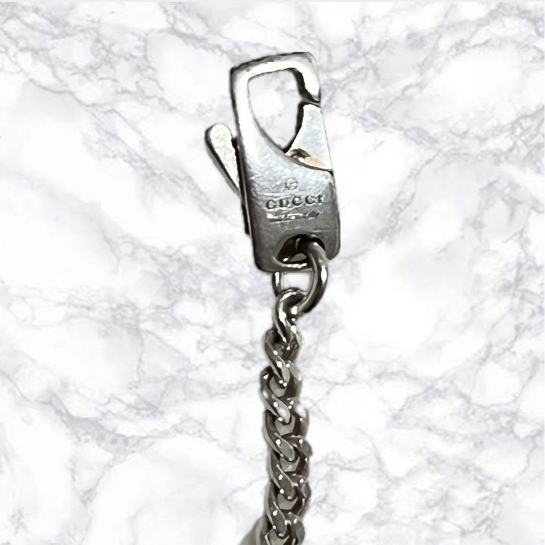 ♡売り切り価格早い者勝ち♡ GUCCI 男女兼用 プラチナ ロゴ ネックレス
