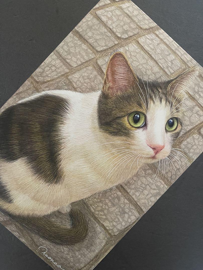 色鉛筆画】キジトラ猫 絵画 ゆきのちみぞれ。 通販 17521872