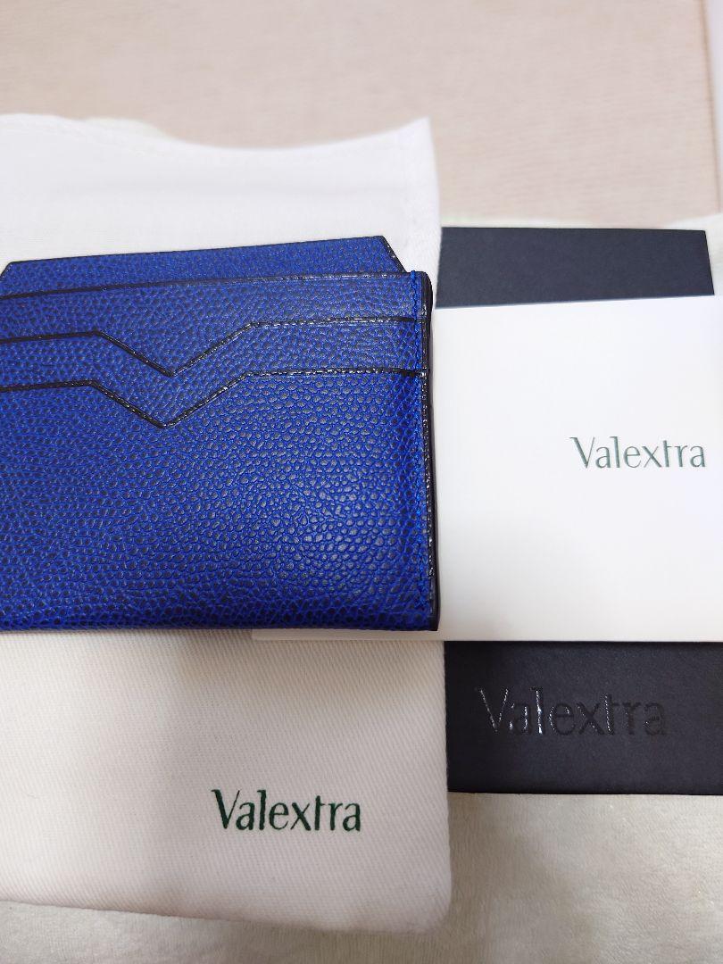Valextra カードケース 青 レザー