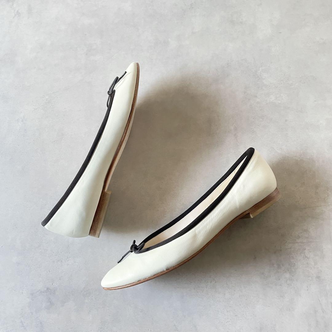 美品 トゥモローランド 本革 バレエシューズ フラット ぺたんこ靴