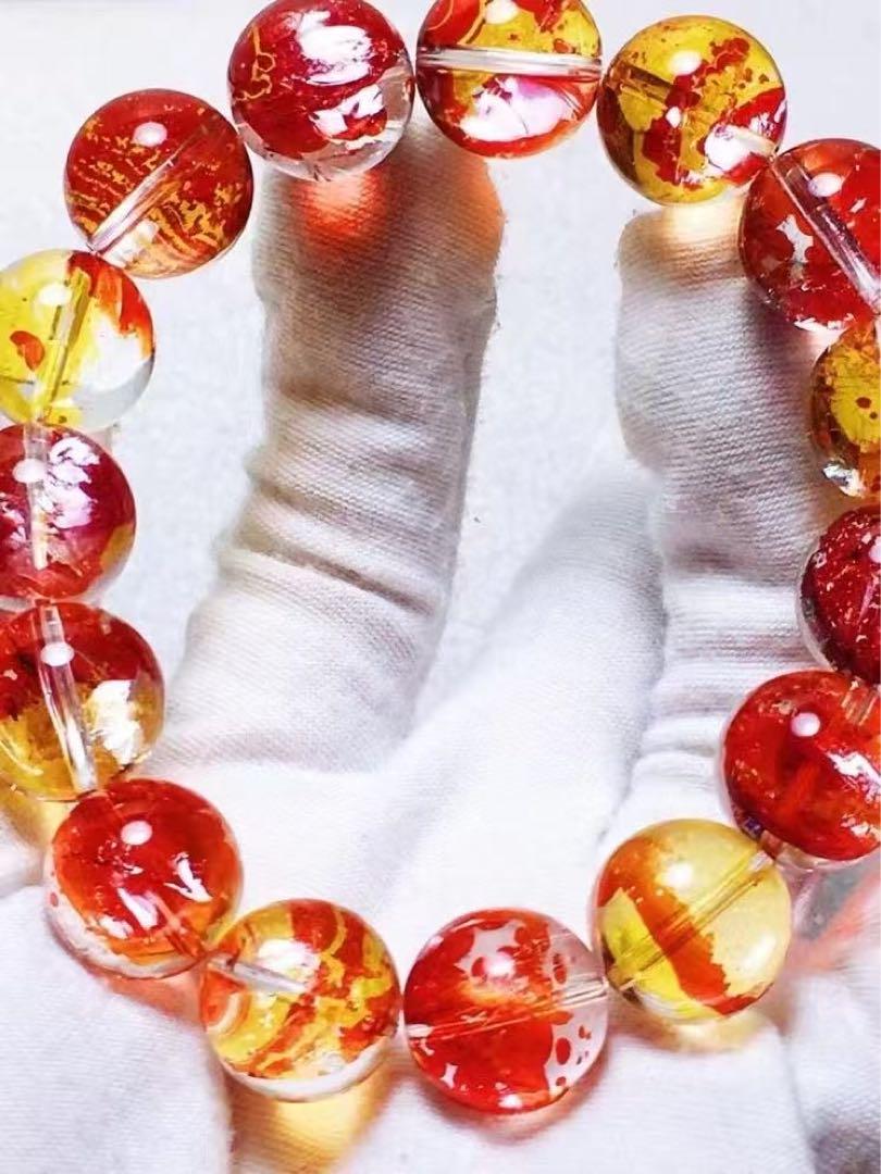 ⭐︎【極上品】天然 オーロラクォーツ ブレスレット 14.6mm