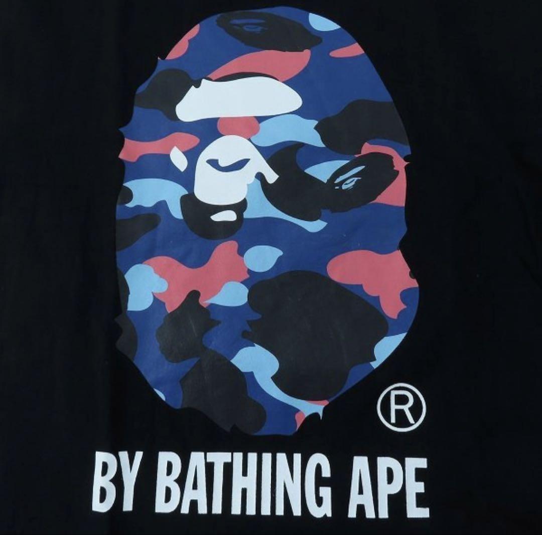 A BATHING APE Tシャツ APE HEAD カモ柄