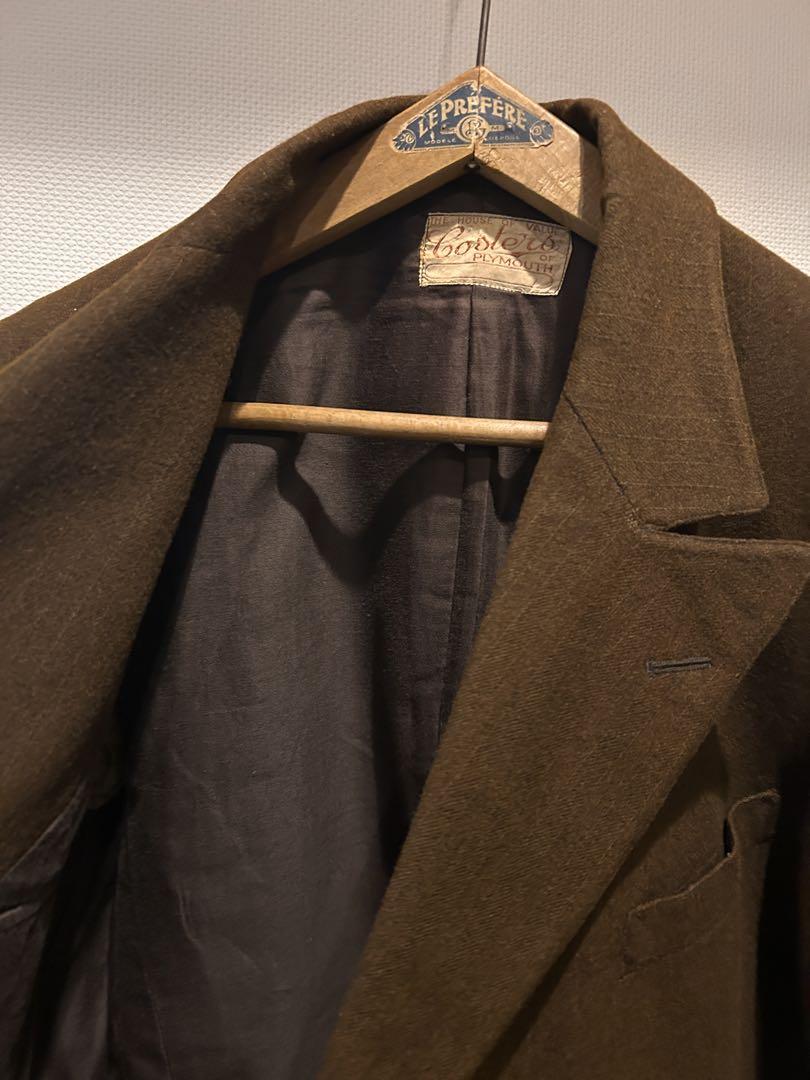 30s40s ヴィンテージ　英国製　ダブルブレステッド　ジャケット