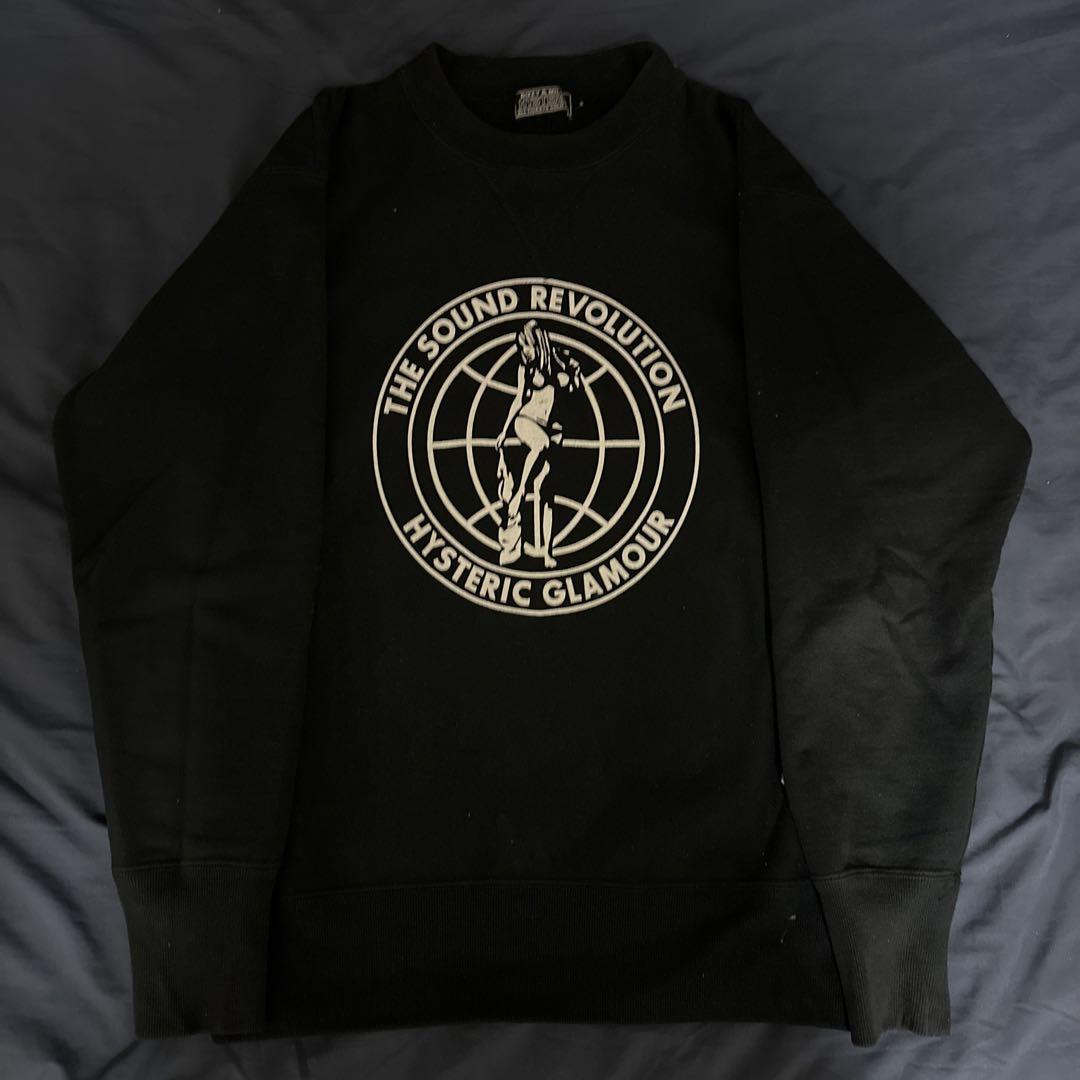HYSTERIC GLAMOUR ブラック トレーナー 定価26600円！厚手スウェット HYSTERIC GLAMOUR ブラック - メルカリ