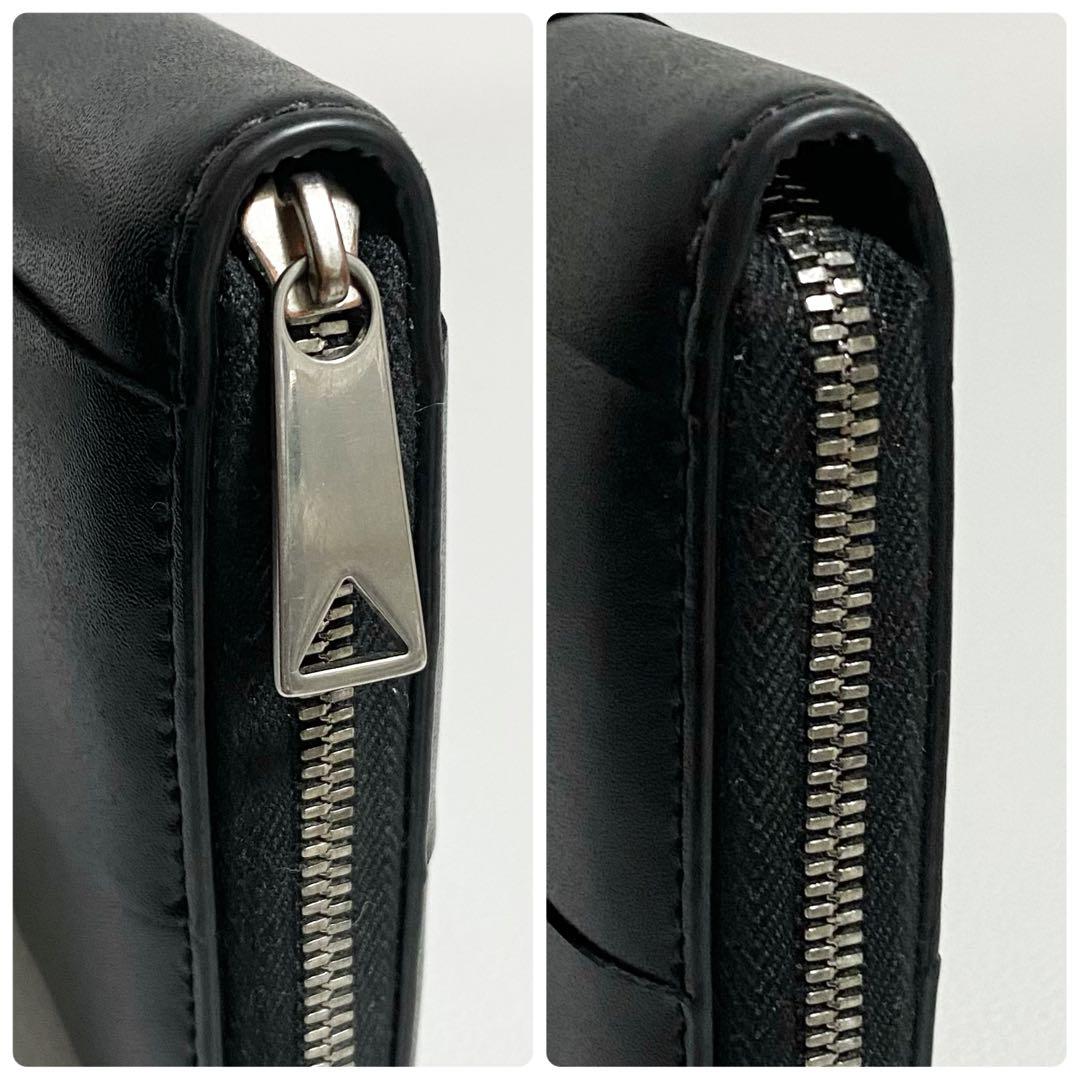 美品✨BOTTEGA VENETA カセット　ブラック　ラウンドジップ BOTTEGA VENETA / カセット ジップアラウンドウォレット
