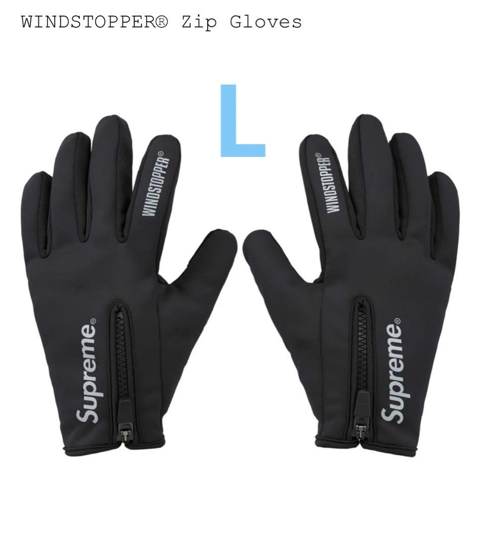 Supreme WINDSTOPPER Zip Gloves Black 黒 L