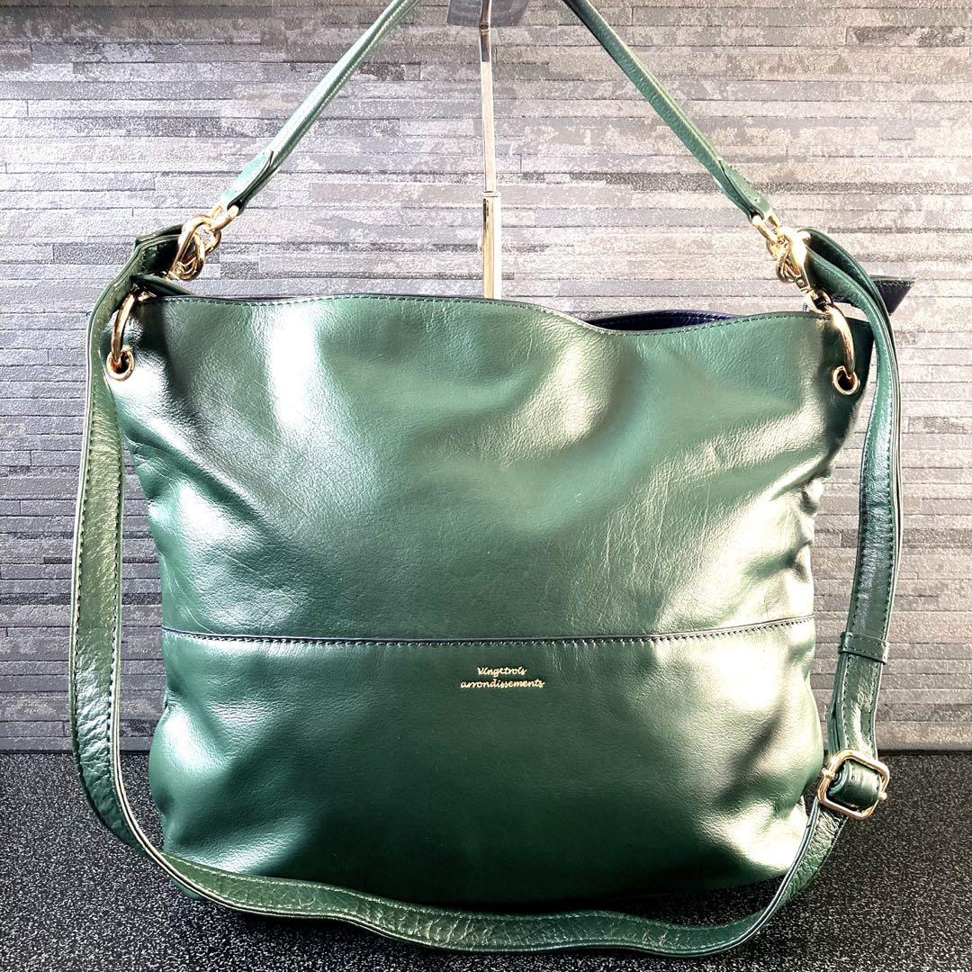 トートバッグ 本革 牛革 ライトグリーン ショルダーバッグ 2way VitaFelice トートバッグ レディース ショルダーバッグ 小さめ