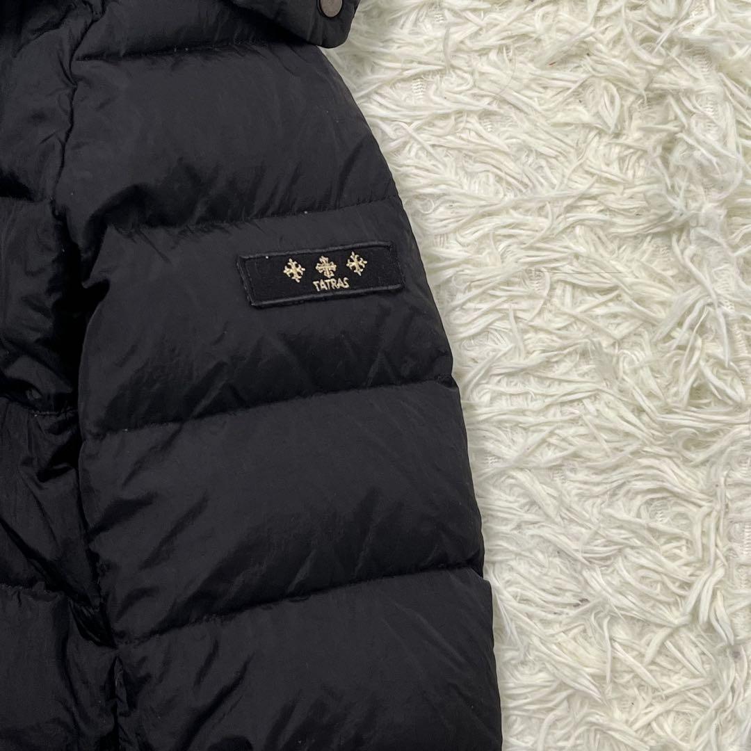 極美品】TATRAS ポリテアマ ロングダウンコート Aライン ブラック 3