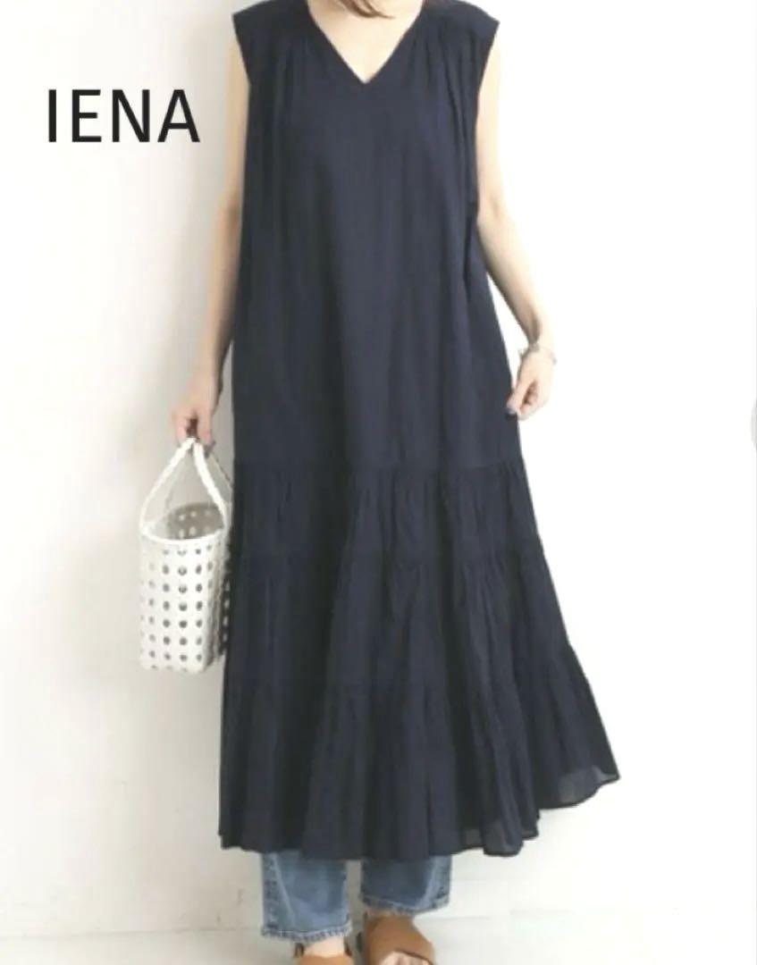 IENA ｜イエナ シアー ストライプ コットンボイル ワンピース 定価1,8万