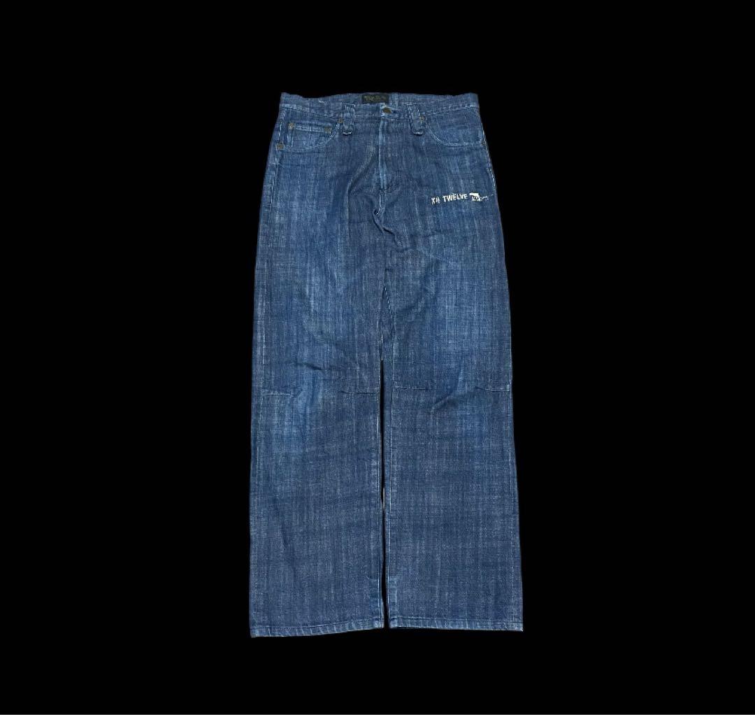 (vintage)90s twelve design denim pants