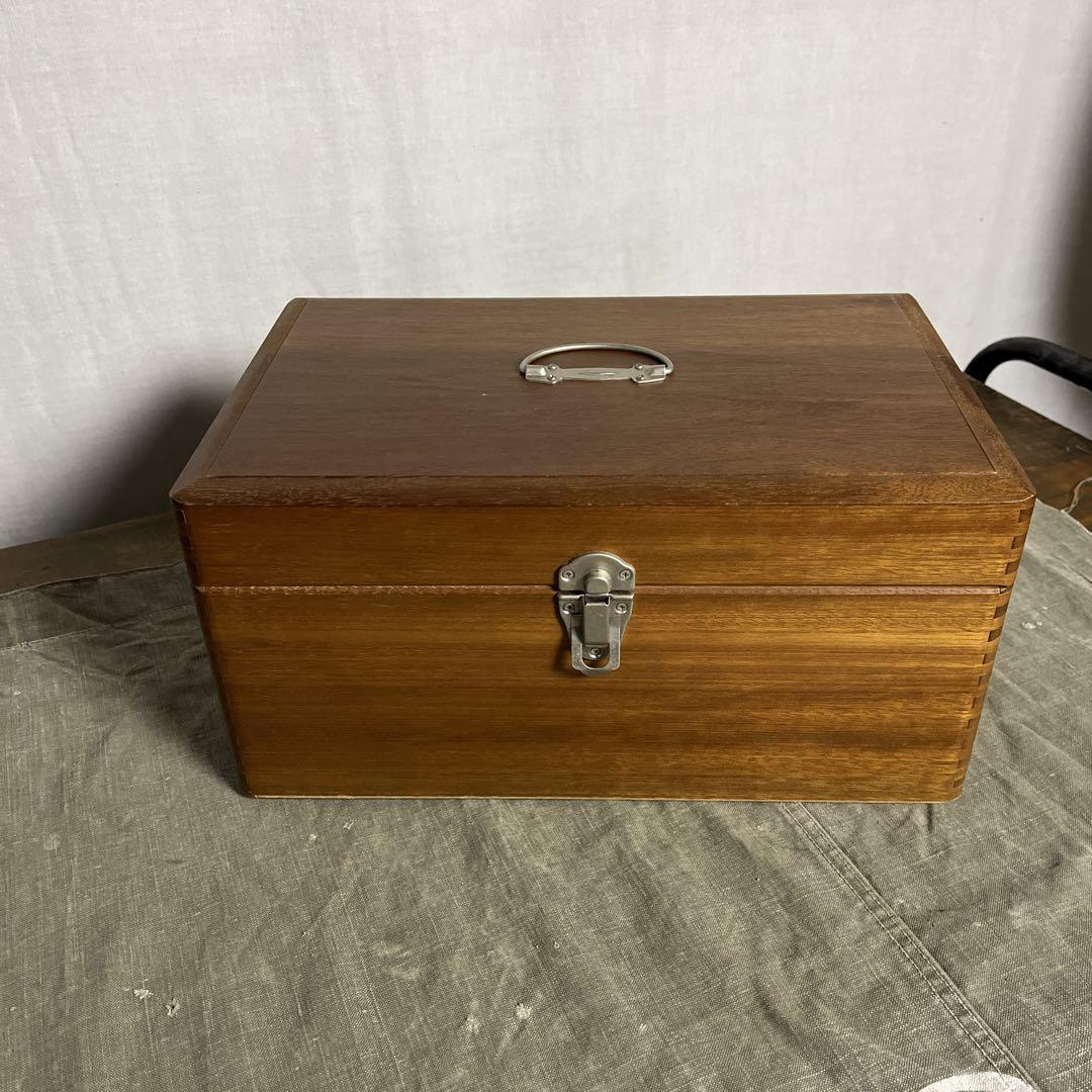 美品◾️倉敷意匠計画室 木製 救急箱 木箱 ウッドボックス 収納箱