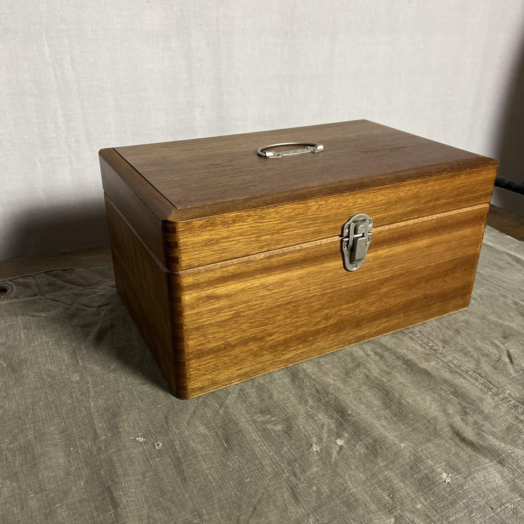 美品◾️倉敷意匠計画室 木製 救急箱 木箱 ウッドボックス 収納箱