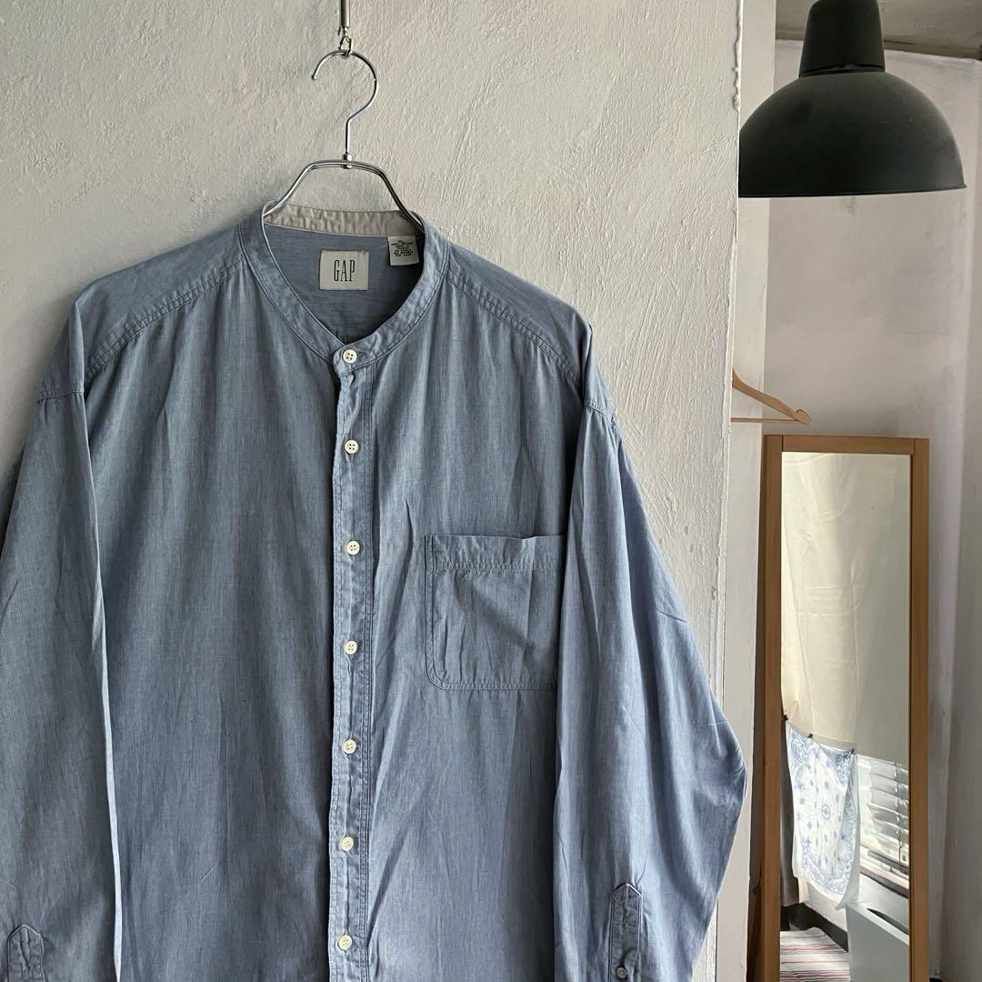 90S OLD GAP バンドカラーシャツ オールドギャップ