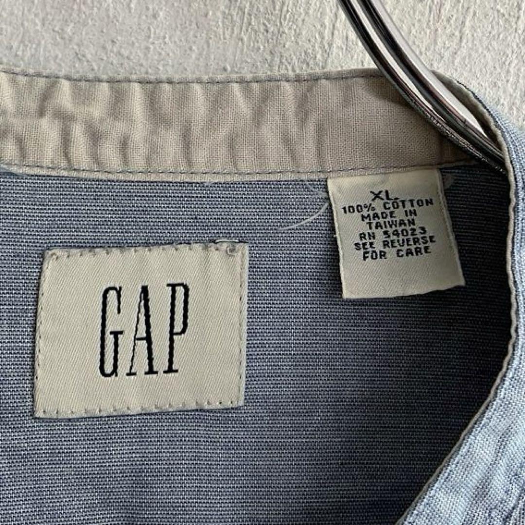 90S OLD GAP バンドカラーシャツ オールドギャップ