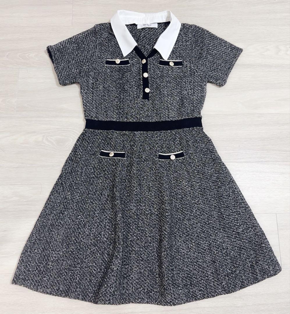 herlipto San Rocco Tweed Knit Dress - メルカリ