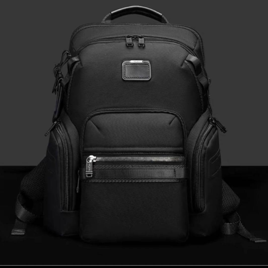 新品　未使用　TUMI ALPHA BRAVO 「サーチ」バックパック ブラック平置き実寸