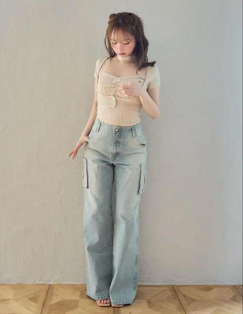 ⭐︎andmary Frida knit set pink beige 試着のみ⭐︎ andmary Frida knit set pink beige セット - メルカリ