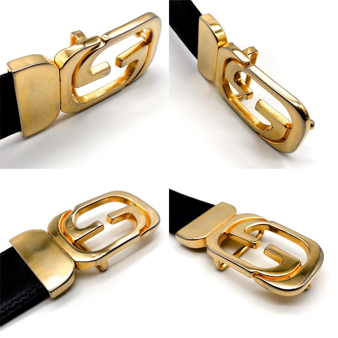 GUCCI グッチ リバーシブル ベルト ゴールド ブラック ブラウン