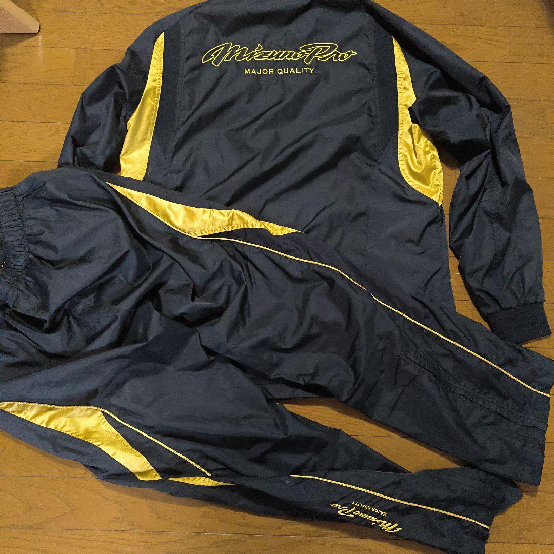 美品　Mizuno プロ　ウィンドブレーカー　上下　セットアップ　立体ロゴ