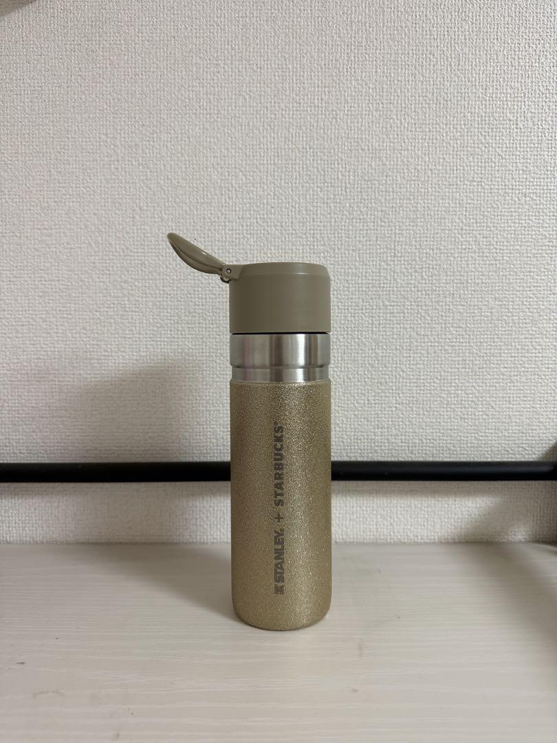 ステンレスボトルSTANLEYグリッターゴールド473ml