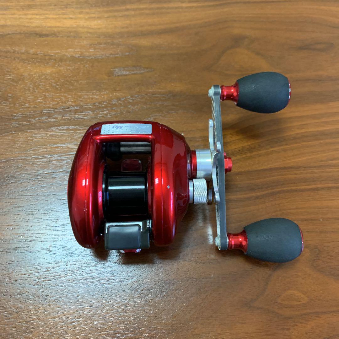 シマノ 07メタニウムMg 左 夢屋カスタムスプール、ZPI キャップ