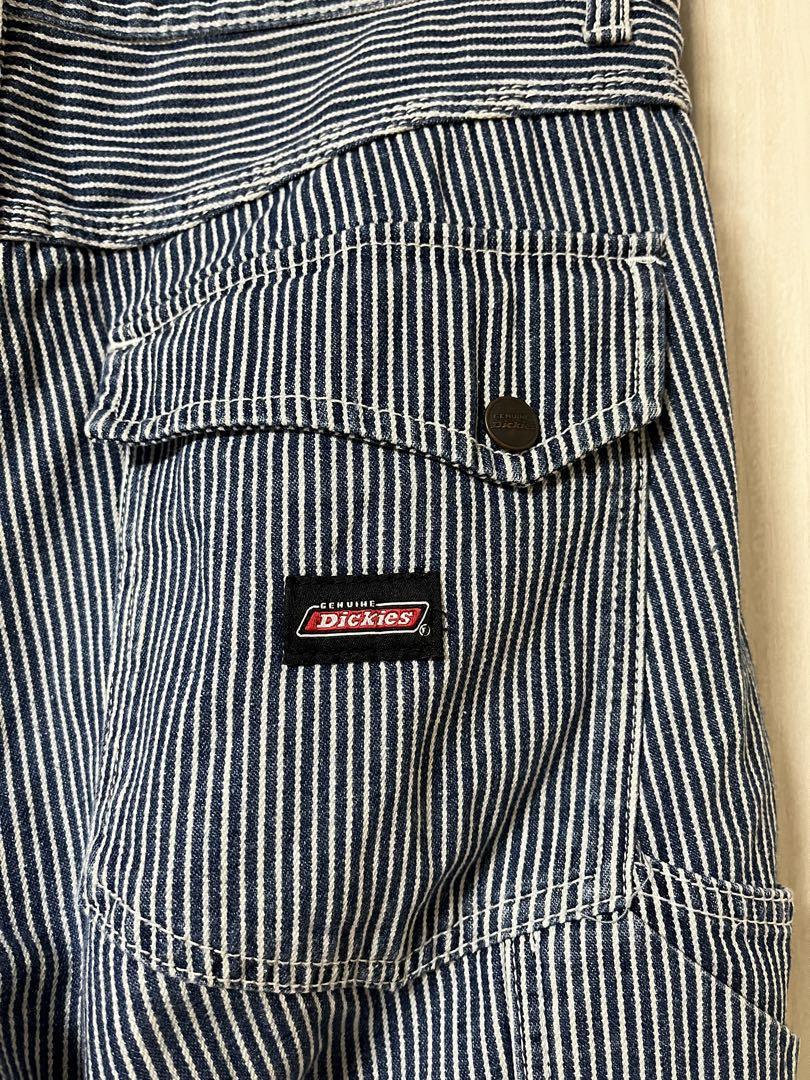 古着 Dickies ヒッコリーストライプ ワークパンツ ディッキーズ