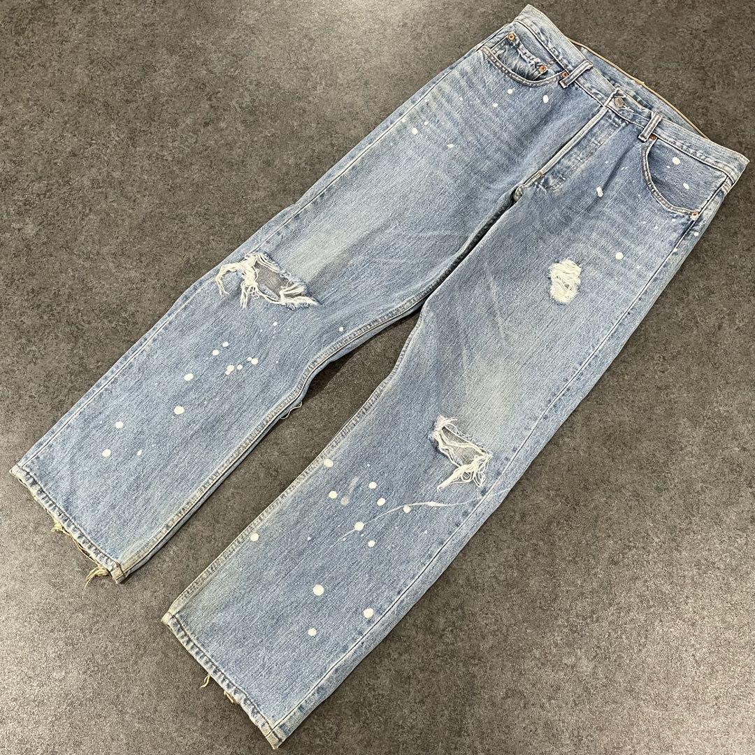 フィリピン製 00s リーバイス 501 デニムパンツ ボタンフライ USED