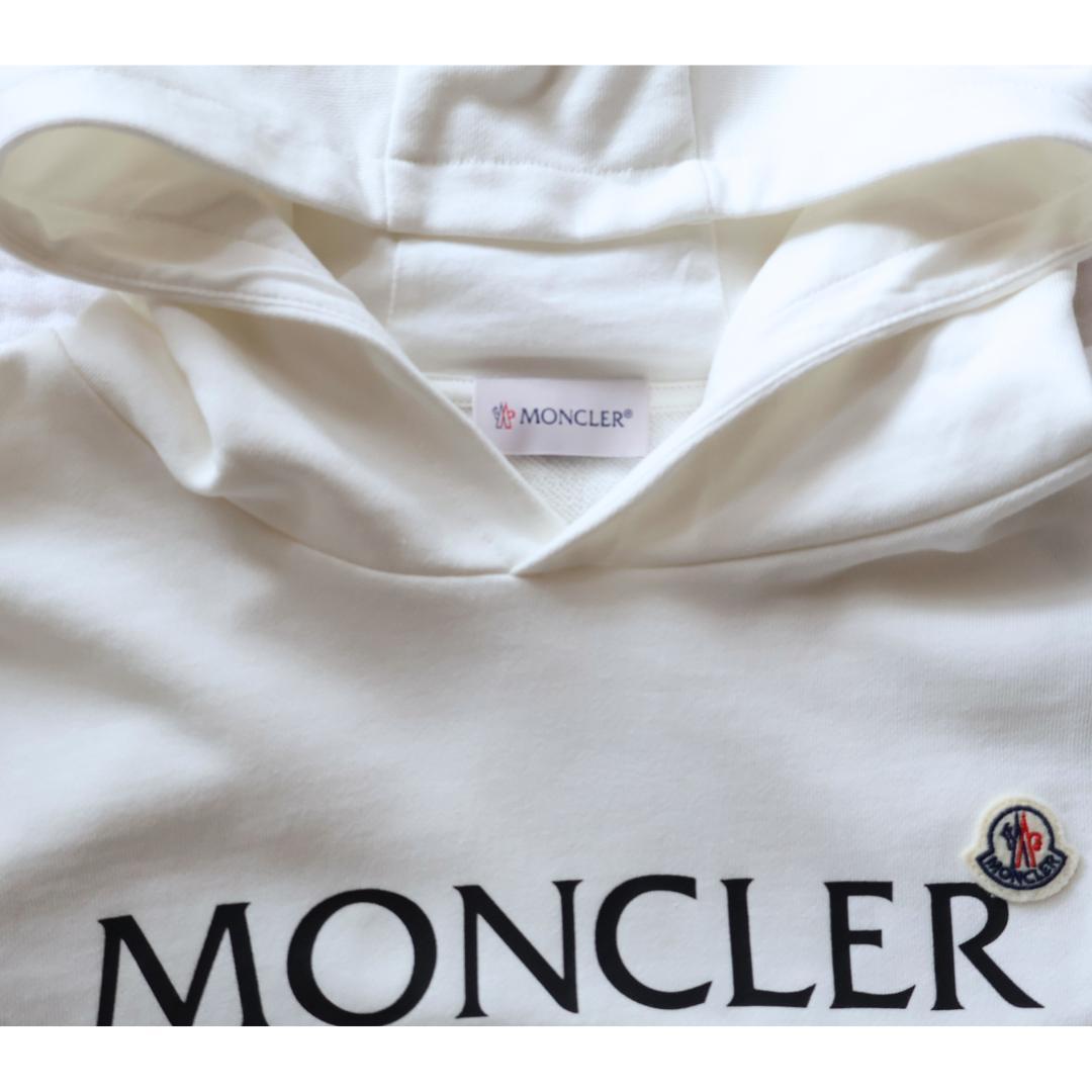 新品◆MONCLER ロゴ パーカー 14A レディースS〜М相当